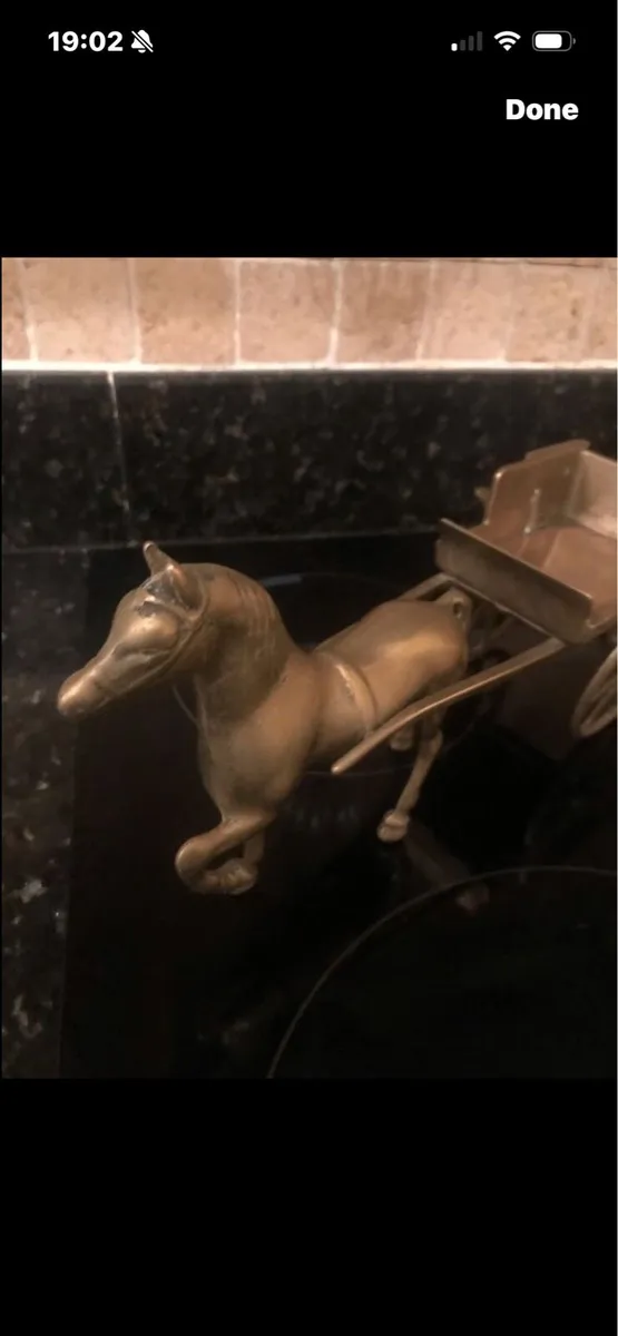 Vintage Brass Pony & Trap - Image 4