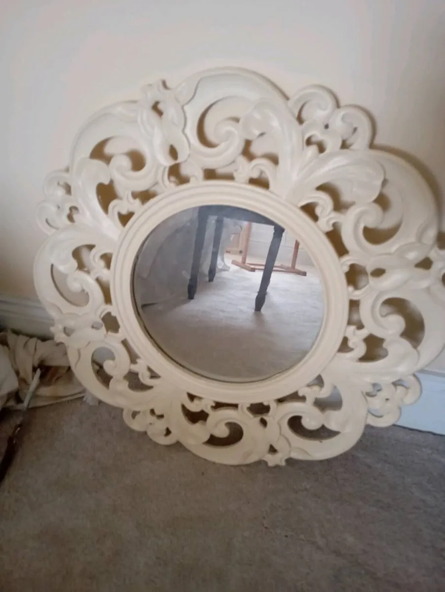 Decorative Round Mirror - Image 1