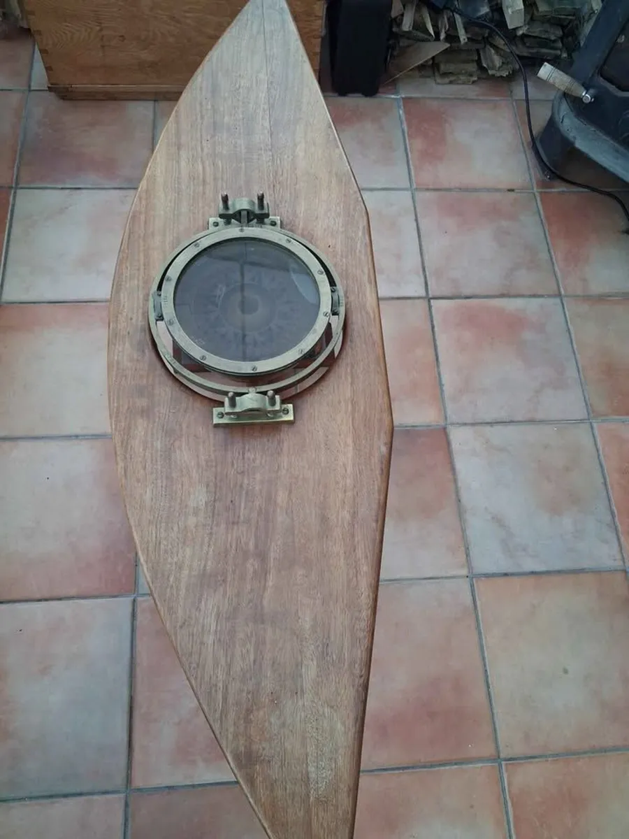 Maritime themed Coffee Table with Pot Compass - Image 2