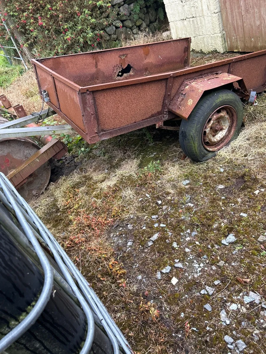 6 x 4 steel car trailer. - Image 2