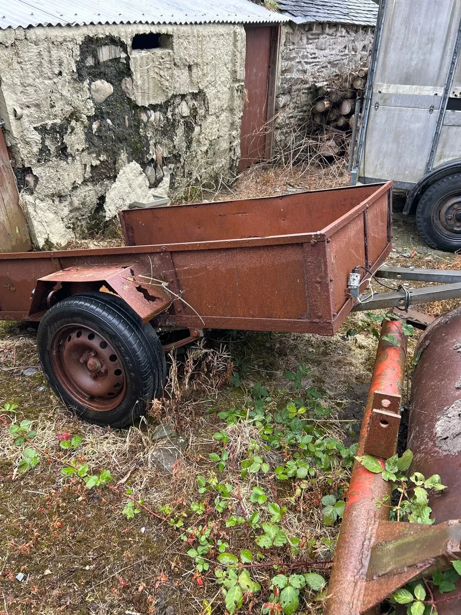 6 x 4 steel car trailer. - Image 1