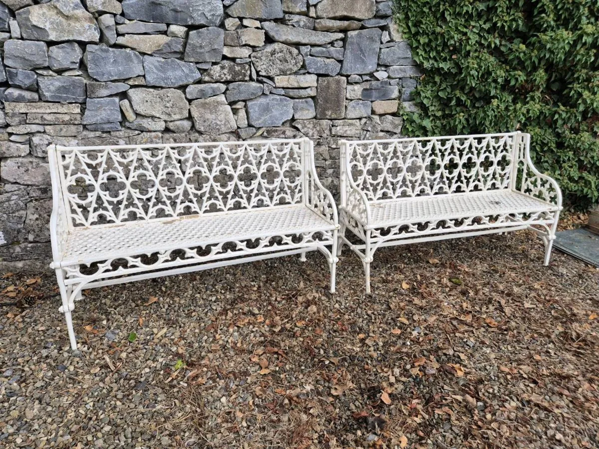 Garden chair cast iron - Image 1
