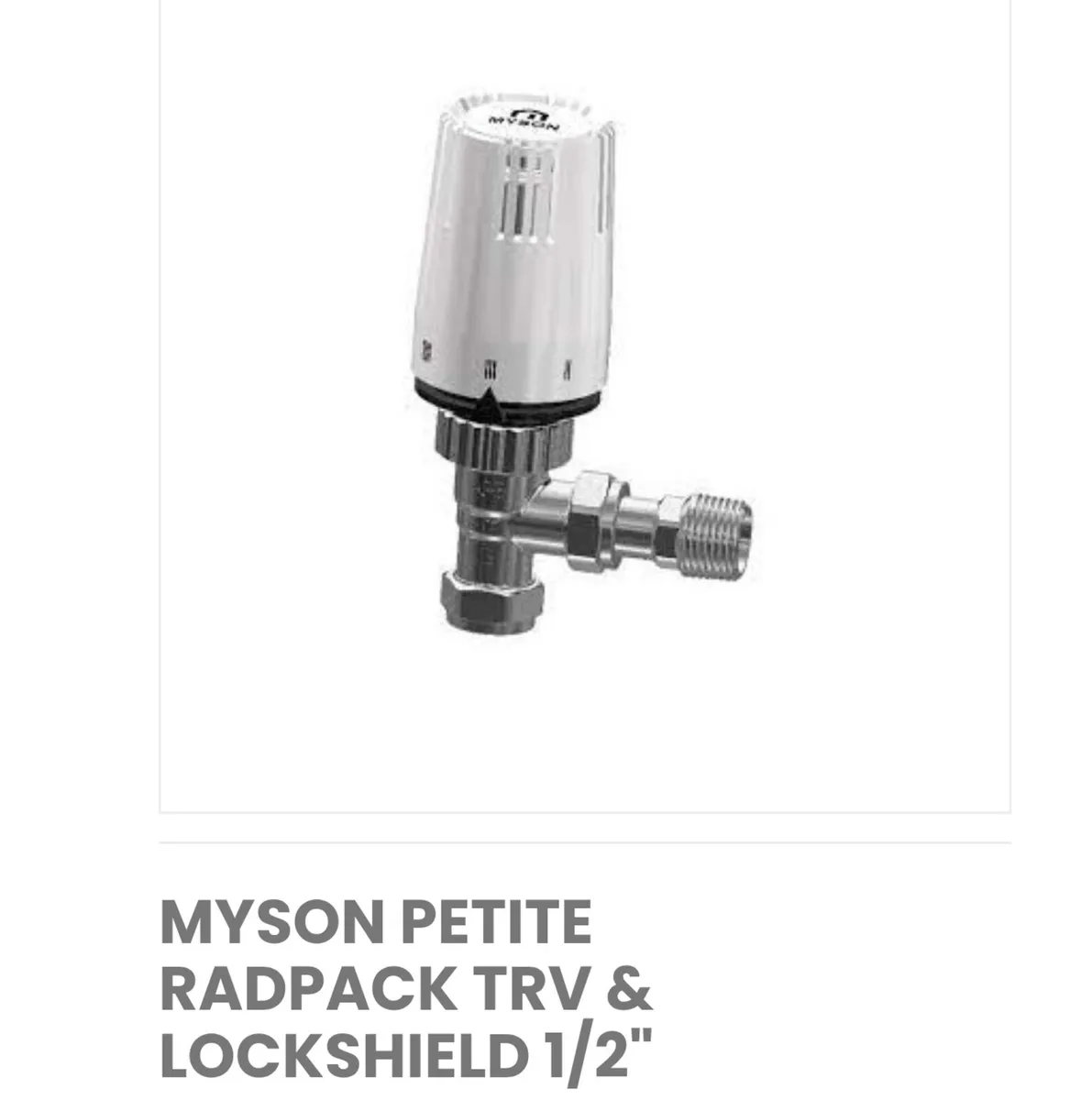 Myson petite rad valves 9 available - Image 1