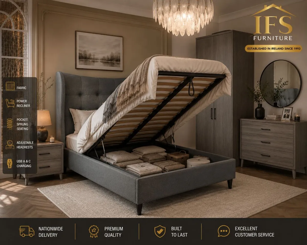 Ottoman Bed Sale 4ft6 Double ONLY €399 - Image 2