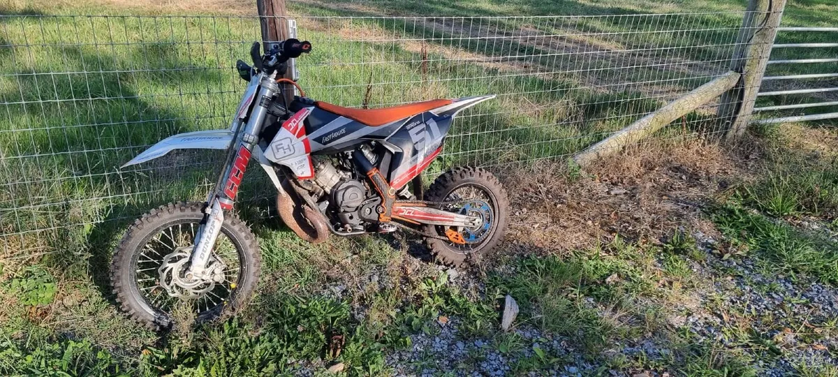 2017 KTM 65 SX + Full Kids Protective Gear - Image 1