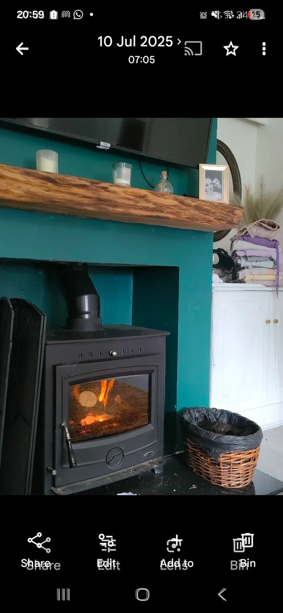 18kw stove, granite slab and custom made mantle - Image 3