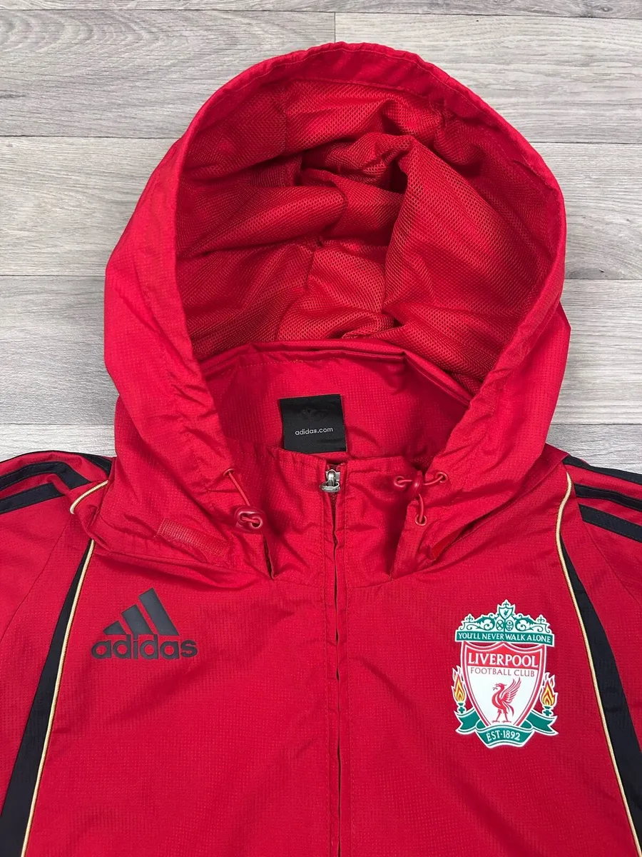 Vintage 2009 Adidas Liverpool Rain Jacket Mens L - Image 3