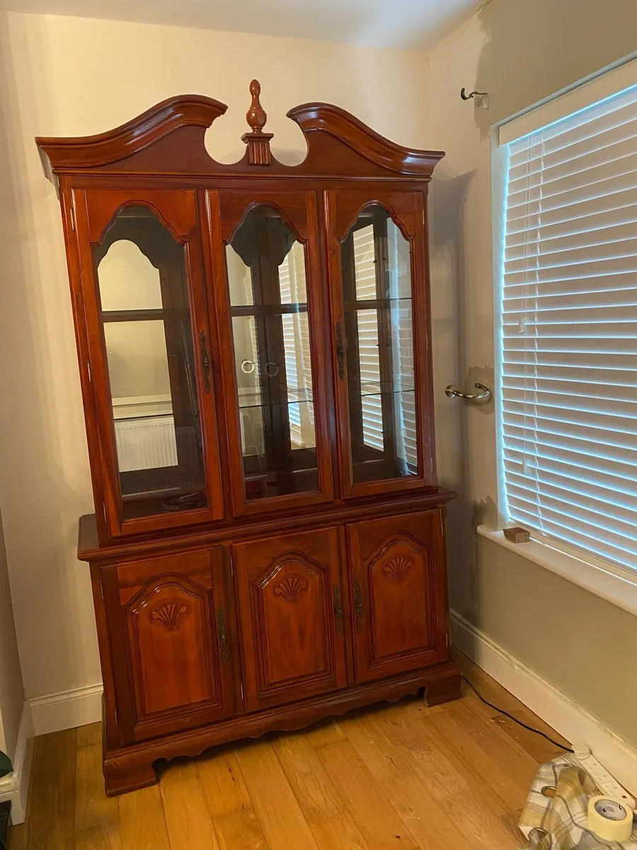 Antique glass cabinet