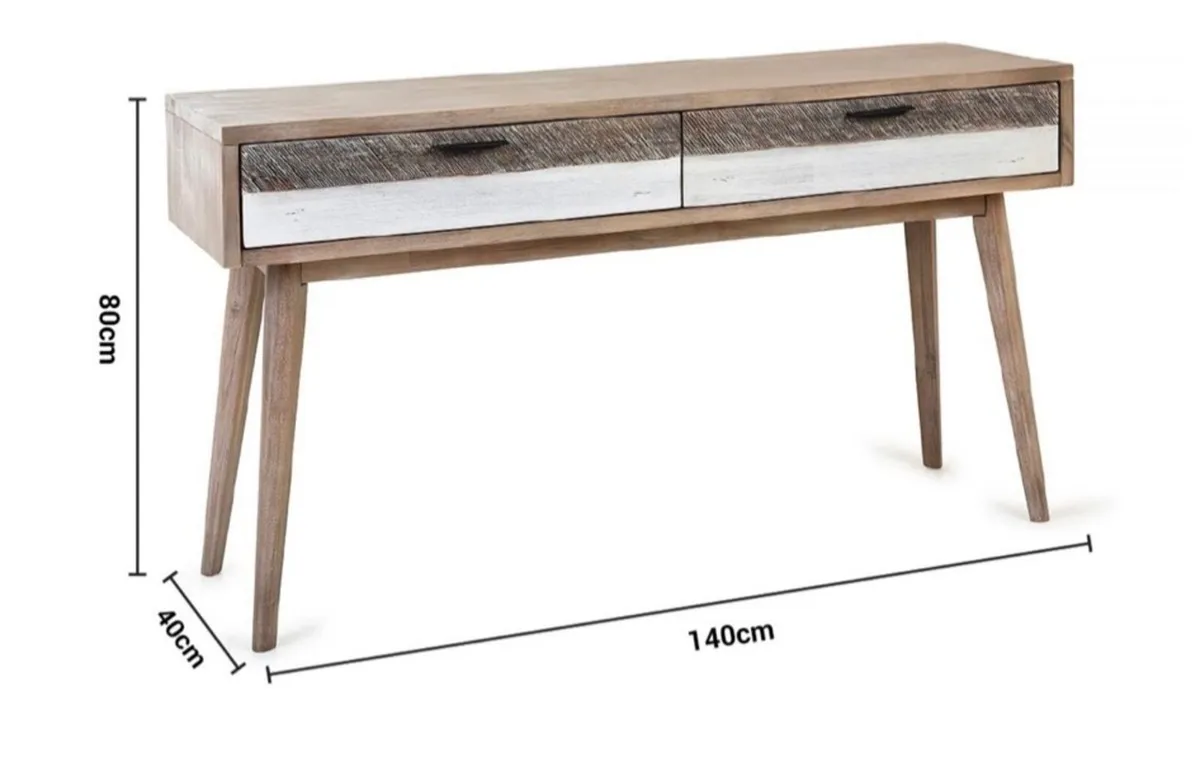 2 Drawer Console Table - Image 2