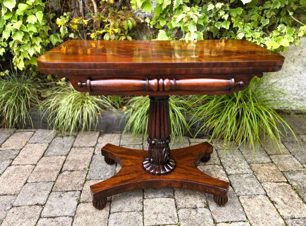 Victorian Mahogany Card Table- Circa 1850 - Image 1