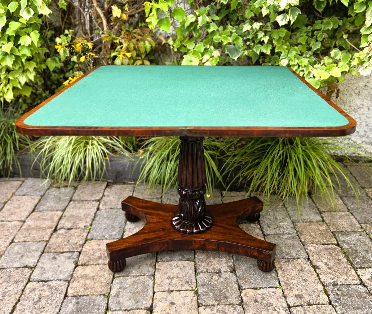 Victorian Mahogany Card Table- Circa 1850 - Image 3