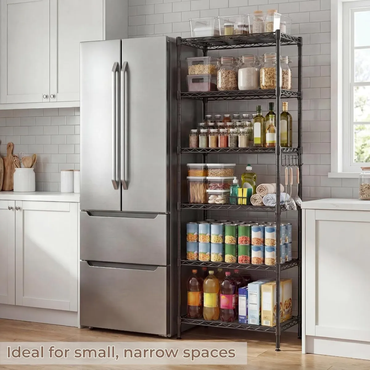 6-Tier Wire Shelving Unit - Image 4