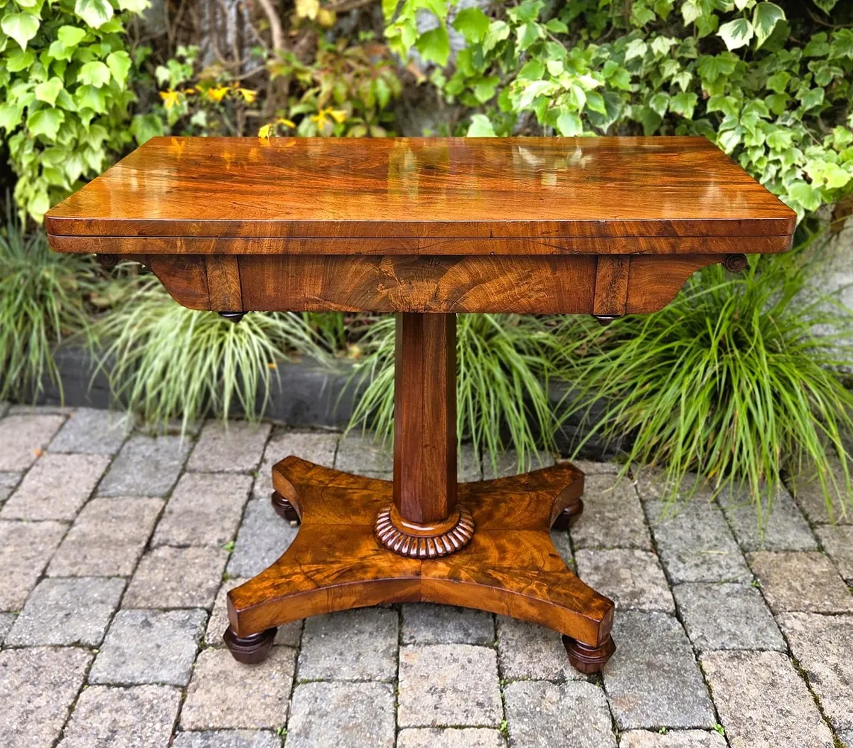 Victorian Walnut Tea Table- Circa 1870 - Image 1