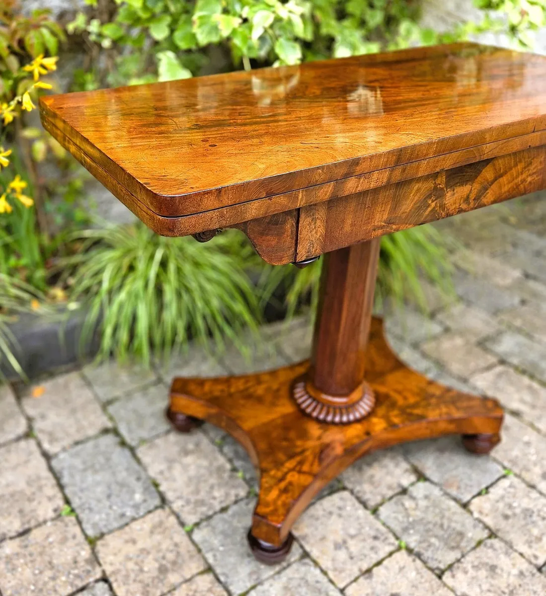 Victorian Walnut Tea Table- Circa 1870 - Image 2