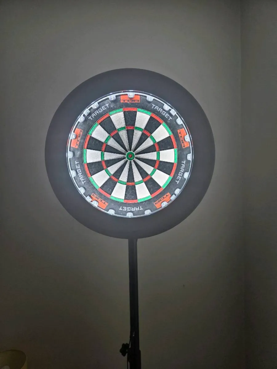 Target Dart set up Board + Surround + Light+Stand - Image 1