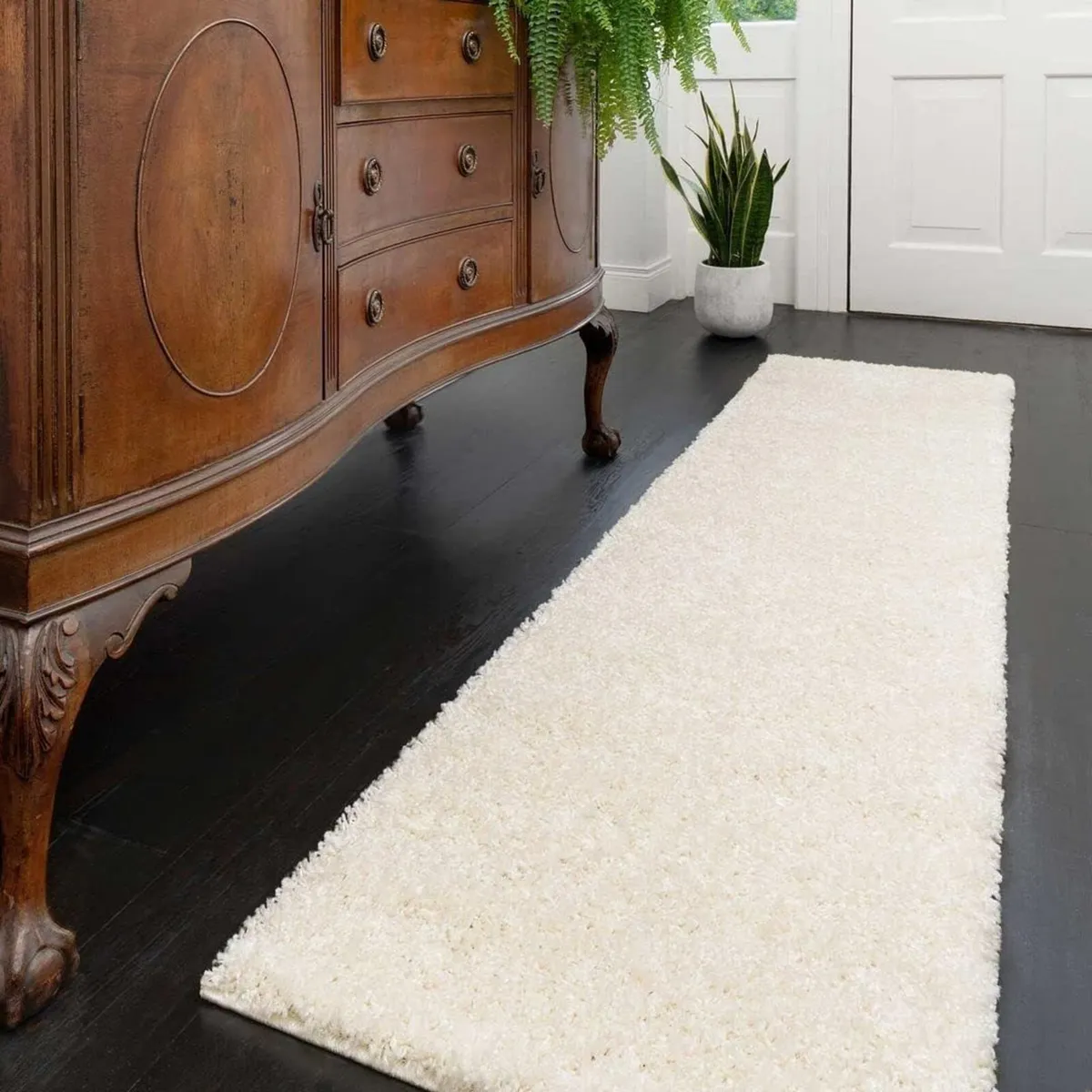 Thick Shaggy Rug Dark Affordable