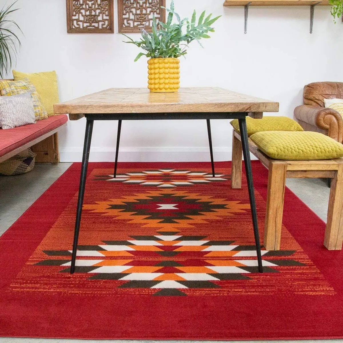 Extra Large 7FT Terracotta Off Tribal Aztec Big - Image 1