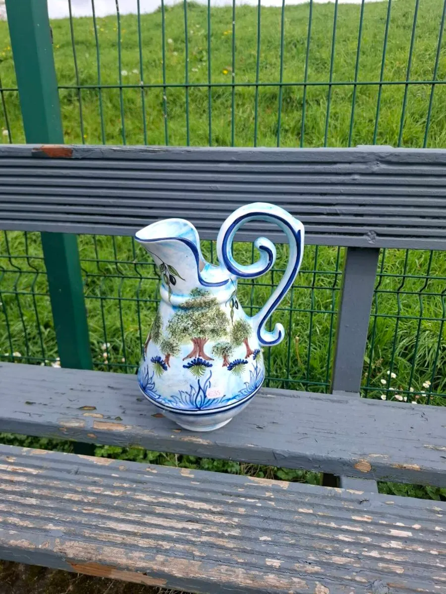 Tall blue washing pitcher postage possible - Image 2
