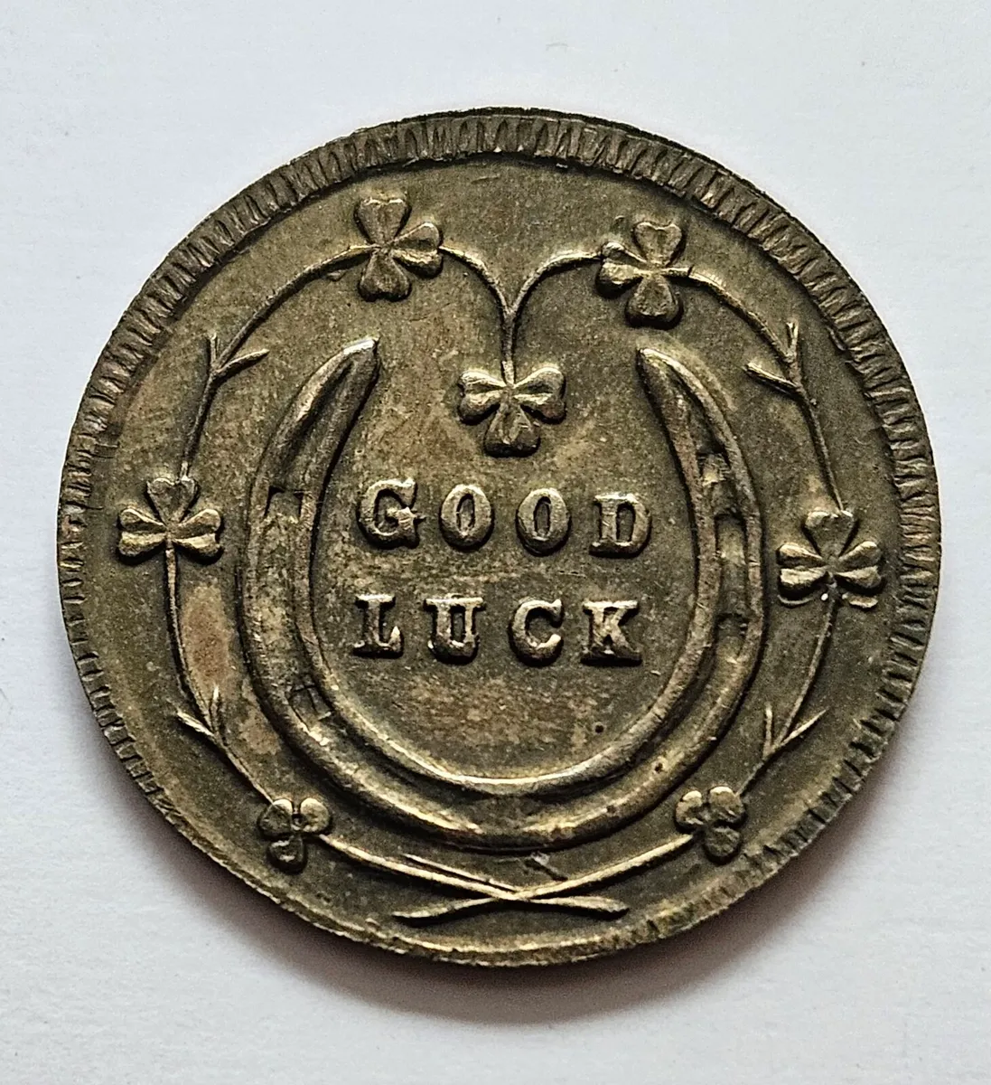 Vintage Irish Good Luck Bradmola Retail Token/Coin - Image 1