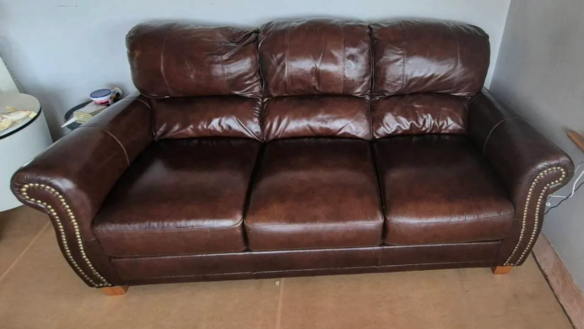Leather Sofa - Image 3