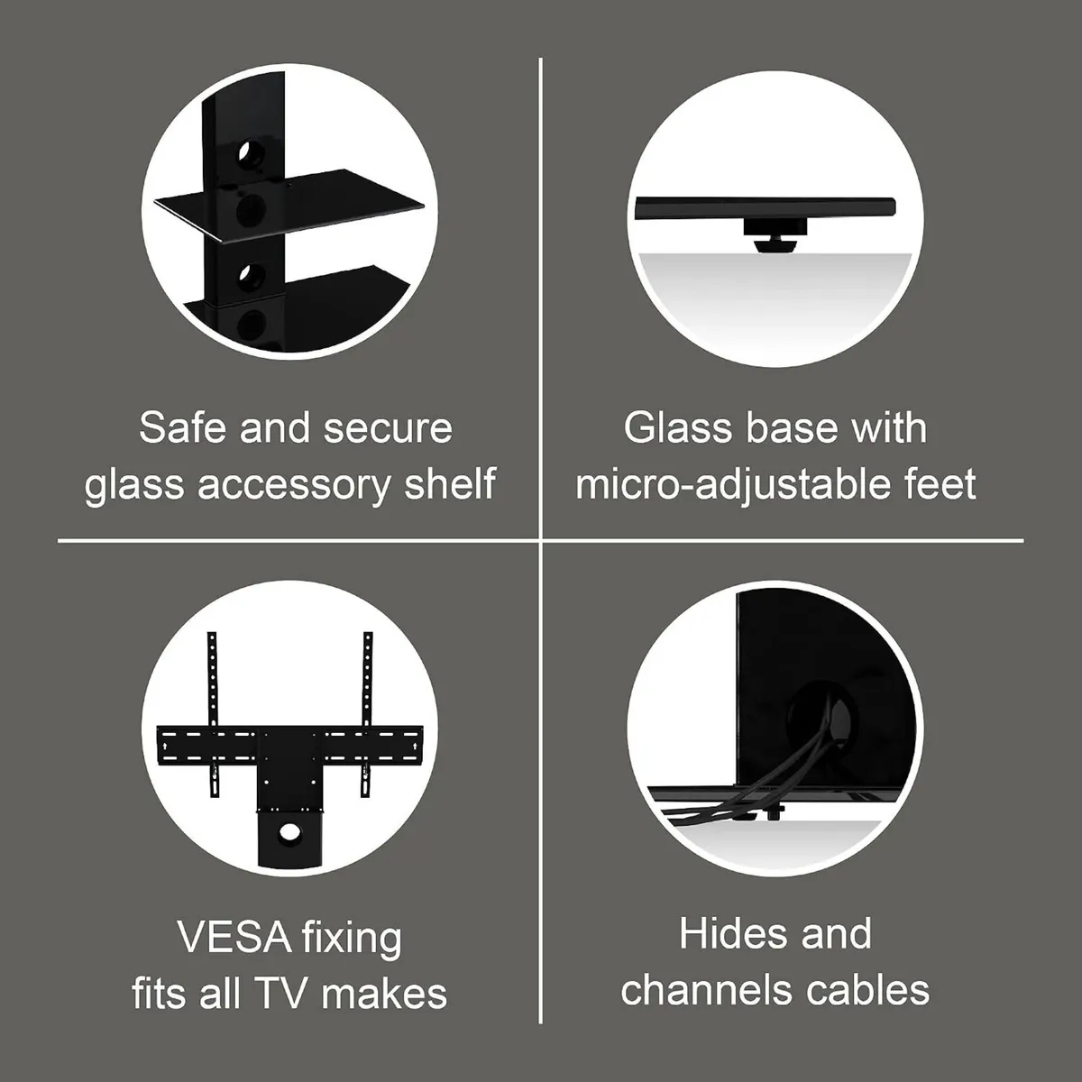 Universal Column TV Stand for 32-65 Inch - Image 4
