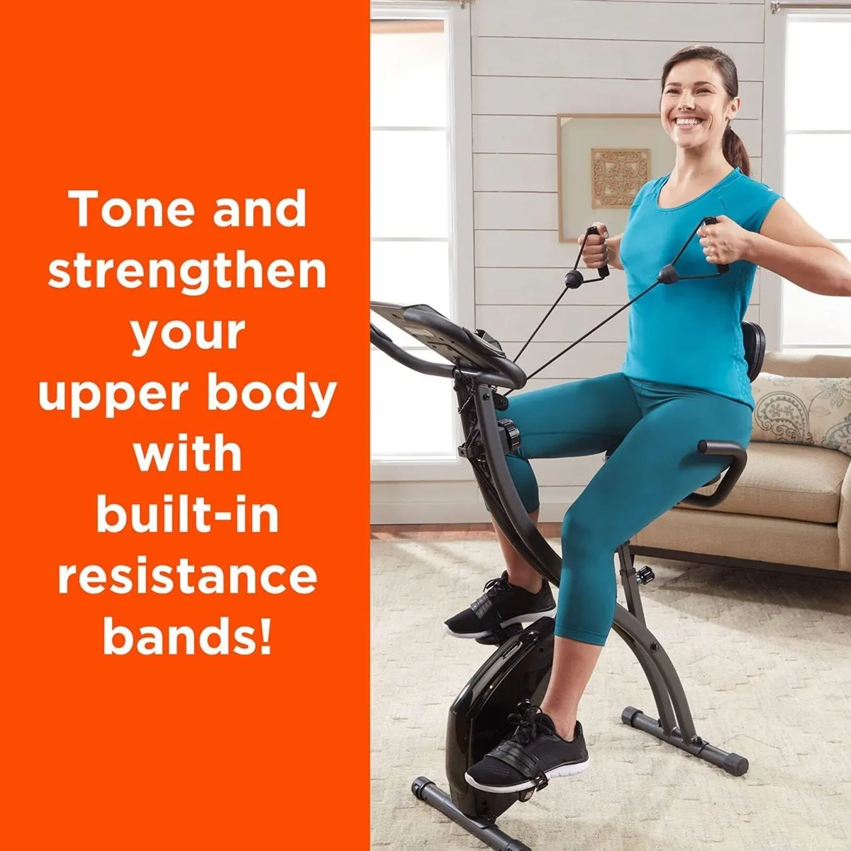 Slim Cycle 2-In-1 Stationary Flat Fold Exercise - Image 4
