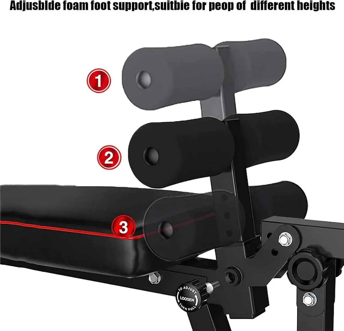 Weight Bench Adjustable Strength Training Full - Image 3