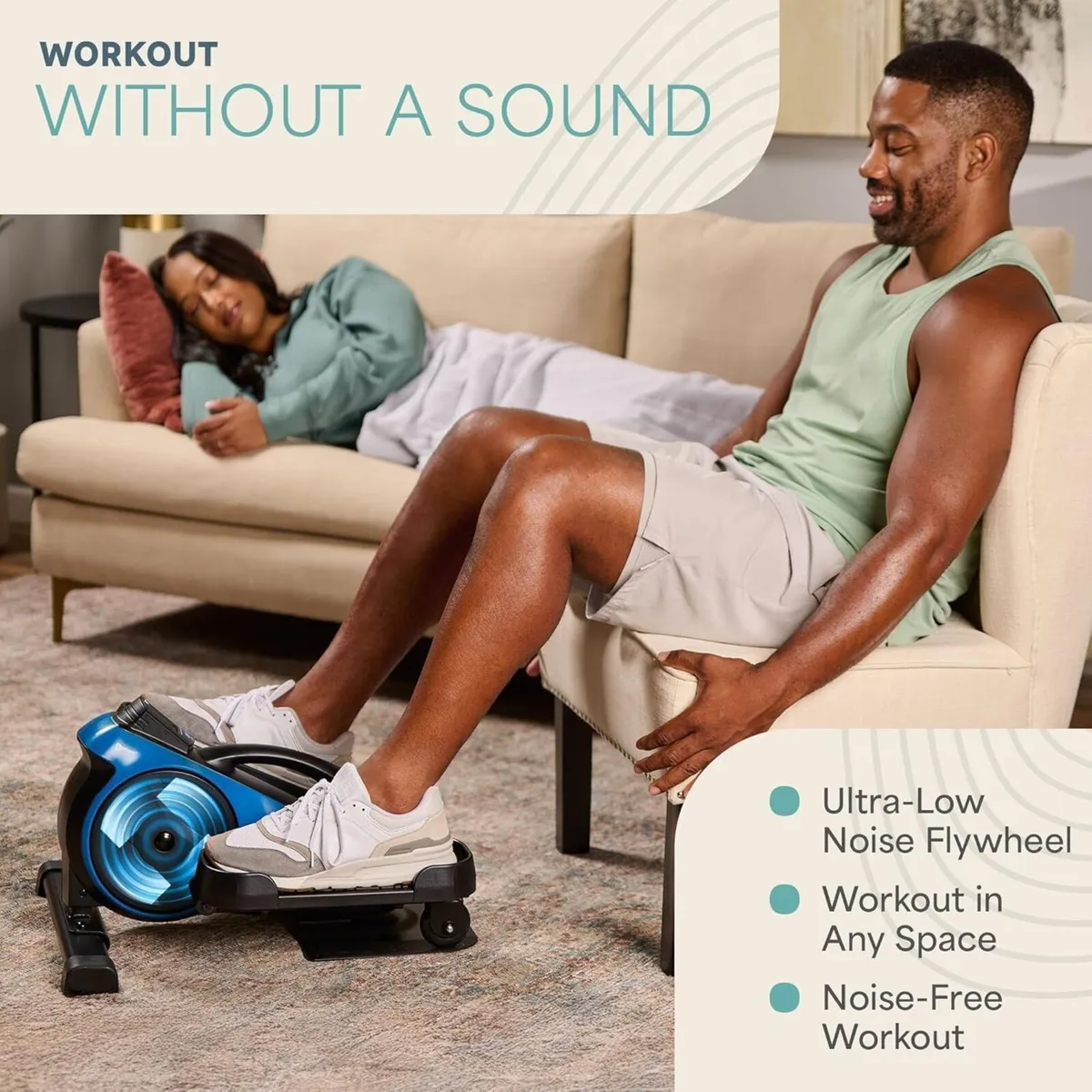 Flexstride Under Desk Pedal Exerciser Bluetooth 8 - Image 4