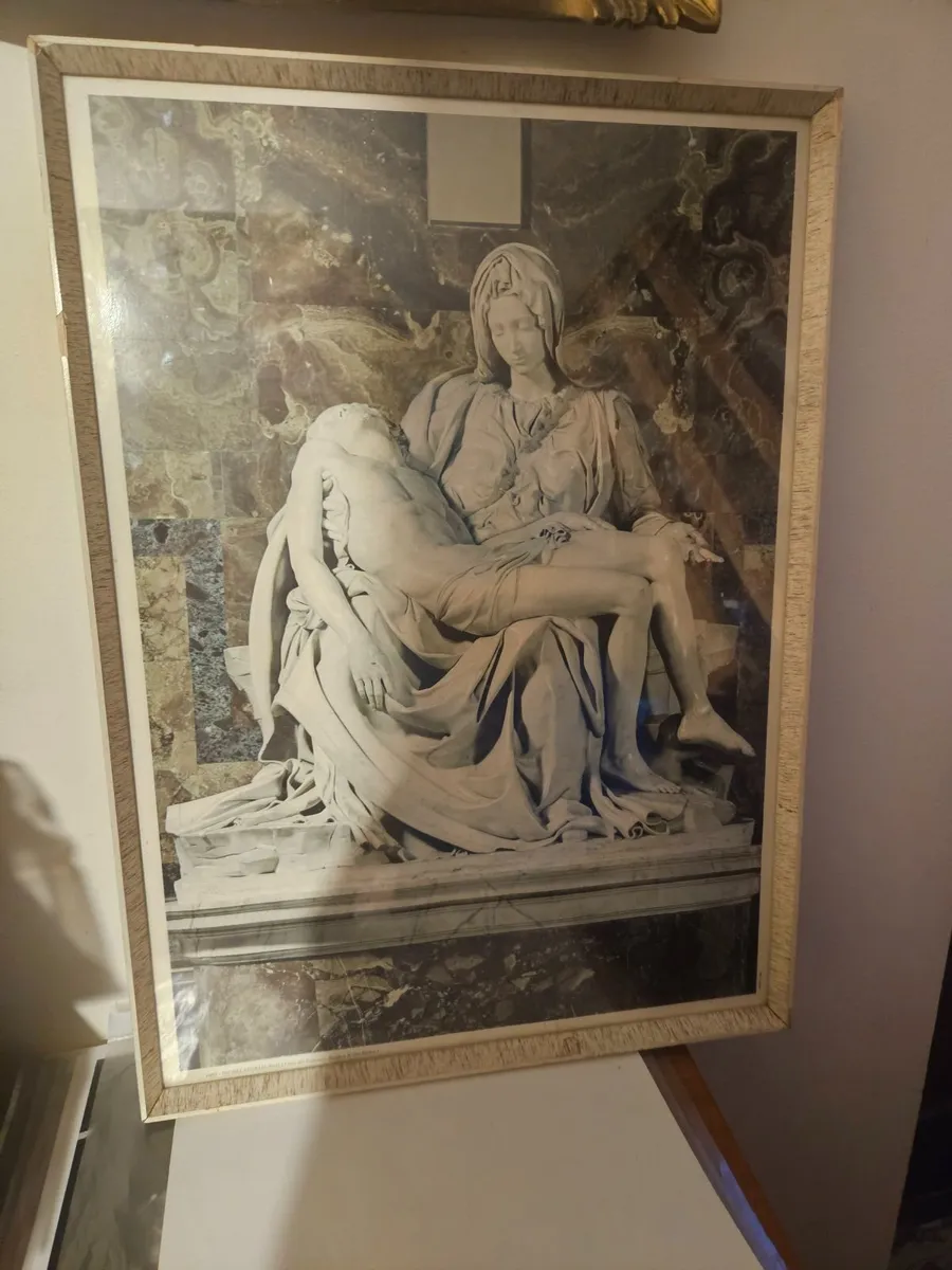 Vintage Michelangelo Picture Print Pietà - Image 3