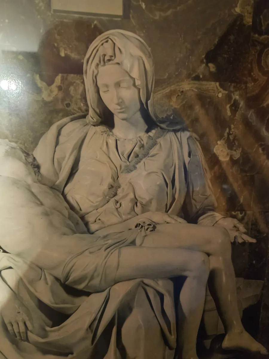 Vintage Michelangelo Picture Print Pietà - Image 4