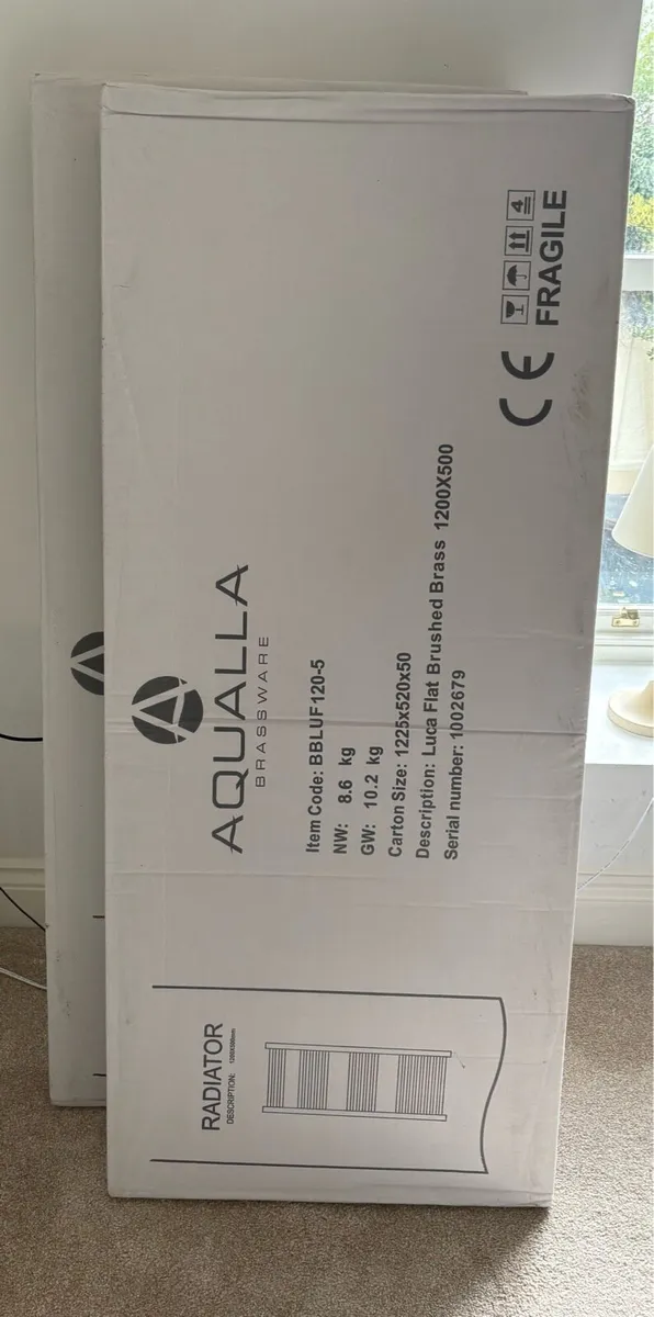 Luca Brushed Brass with Aromawell Radiator x 2 - Image 2