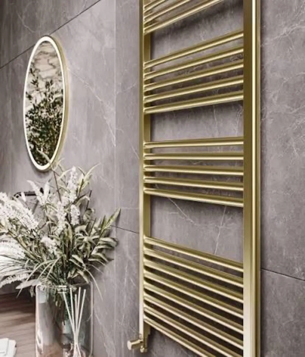 Luca Brushed Brass with Aromawell Radiator x 2 - Image 4