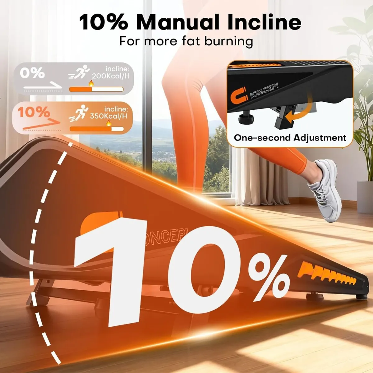 Walking Pad Treadmill with Speaker 4-In-1 Under - Image 3