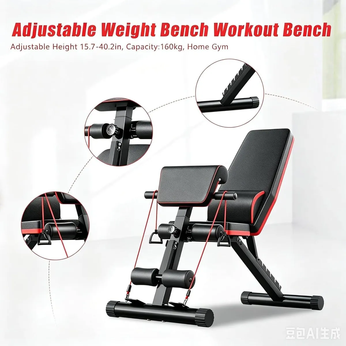 Adjustable Ab Machine Workout Equipment Trainer - Image 3