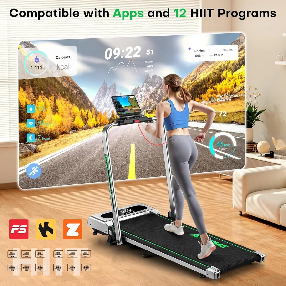 5 in 1 Walking Pad 7.5MPH Foldable - Image 2