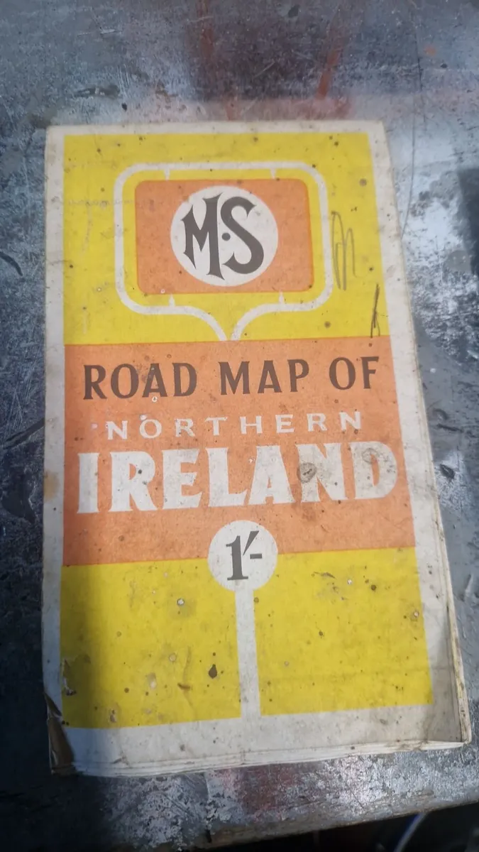 Vintage Munster simms road map - Image 1