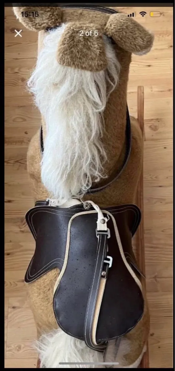Vintage Plush Rocking Horse-Mamas & Pappas - Image 2