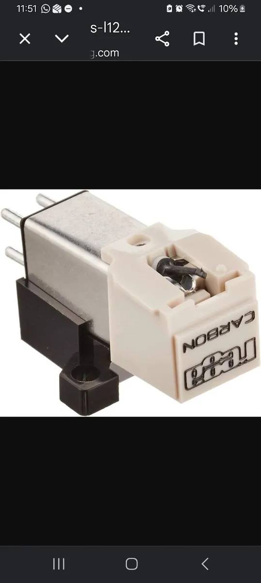 Rega Carbon Cartridge With Diamond Round Needles C - Image 1