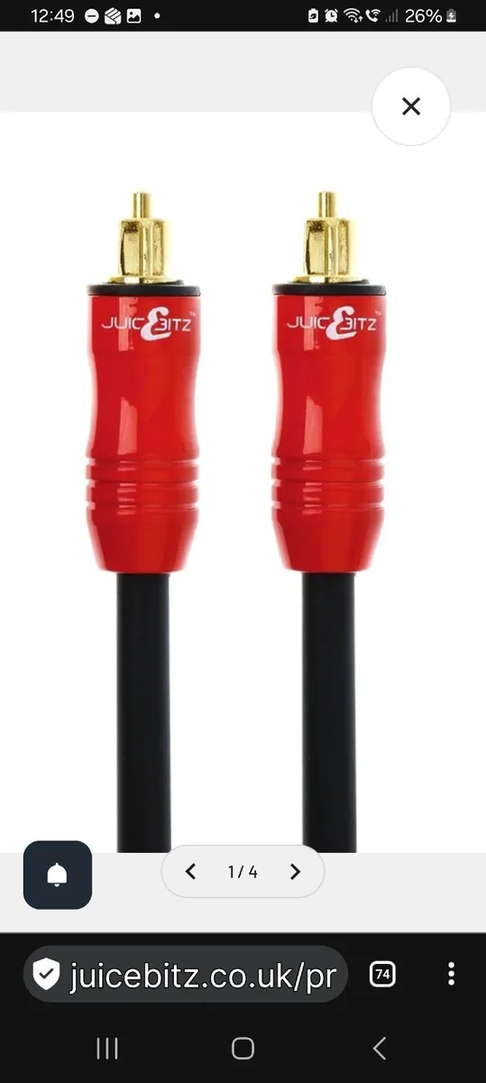Fibre Optic Digital Audio Cable 2mToslink SPDIF Le - Image 3