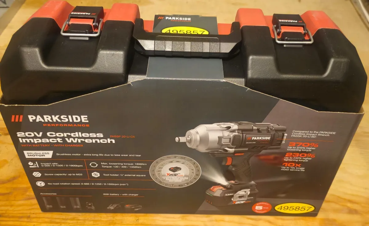 ParksidePerformance 1898 Nm Impact Wrench 1/2" New - Image 1