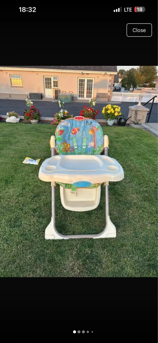 Kids Colourful Highchair - Image 2