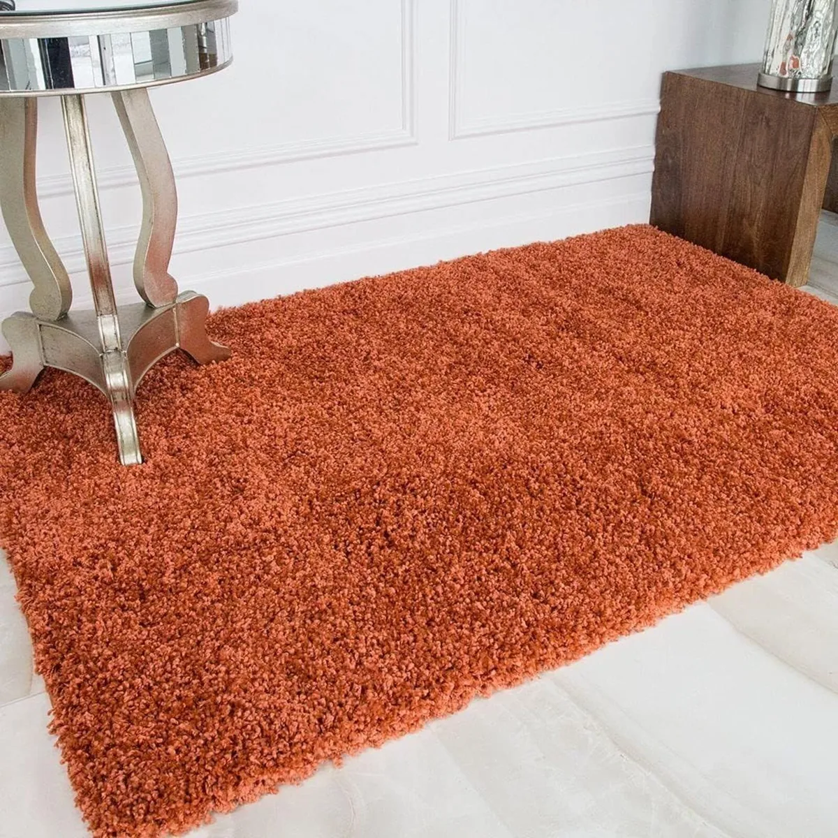 Terracotta Easy Clean Durable Super Soft Shaggy - Image 1
