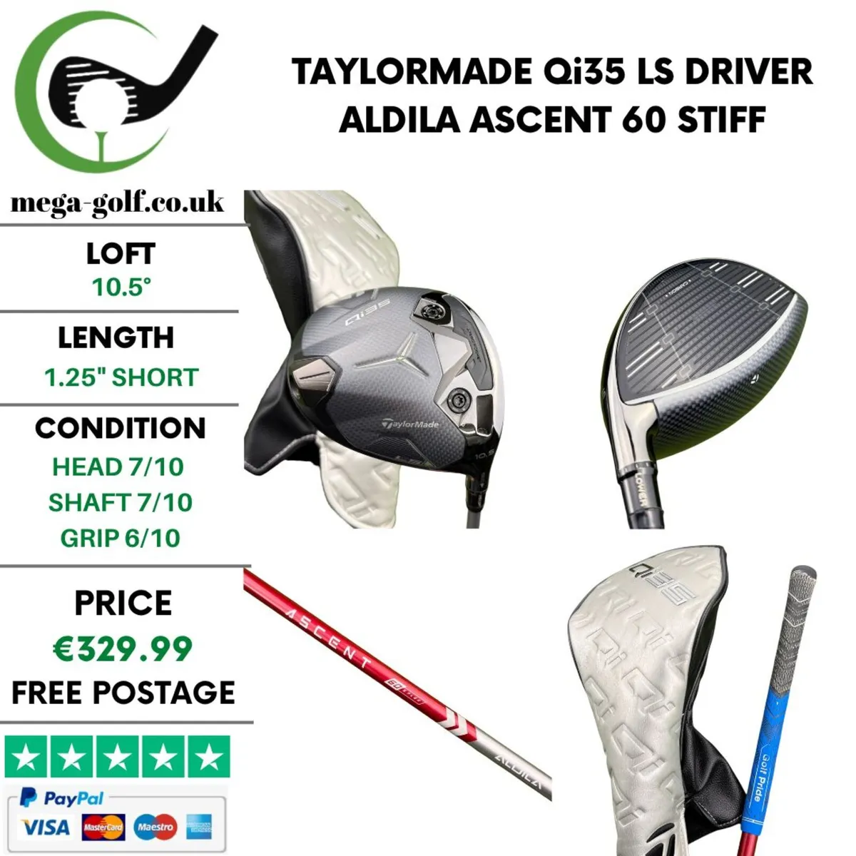 Taylormade Qi35 LS Driver / 10.5° / Stiff - Image 1