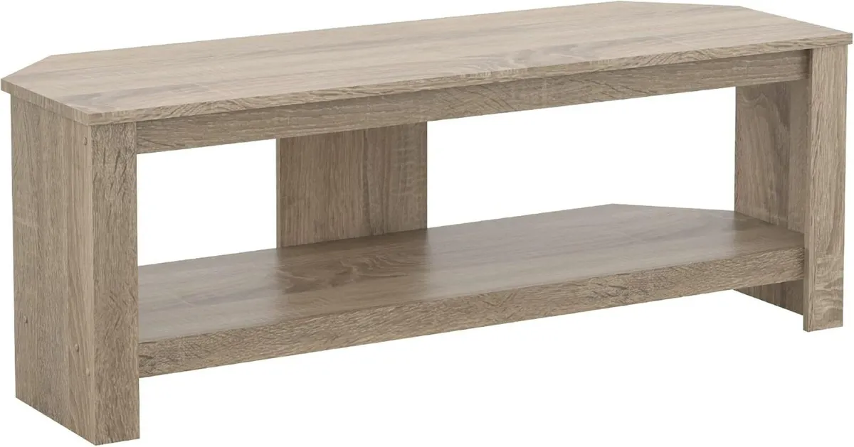 Corner TV Stand Oak Effect Unit for Up - Image 1