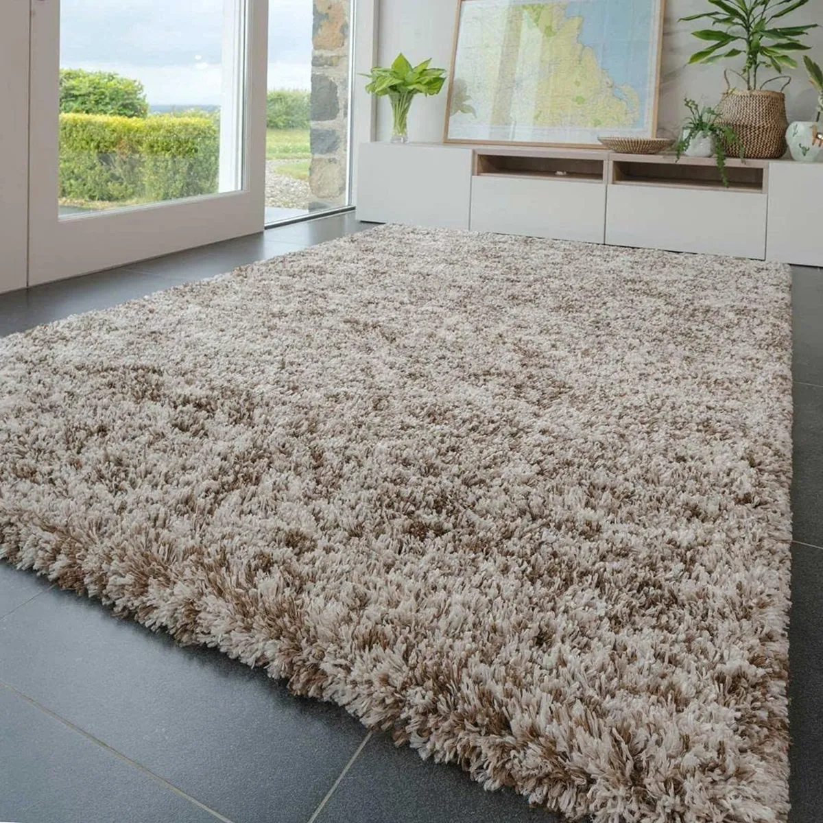 Large Thick Plush Shaggy Shag Area Carpet Rug - Image 2
