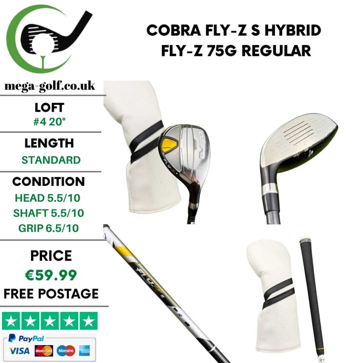 Cobra Fly-Z S Hybrid / #4 20° / Fly-Z 75G Regular - Image 1