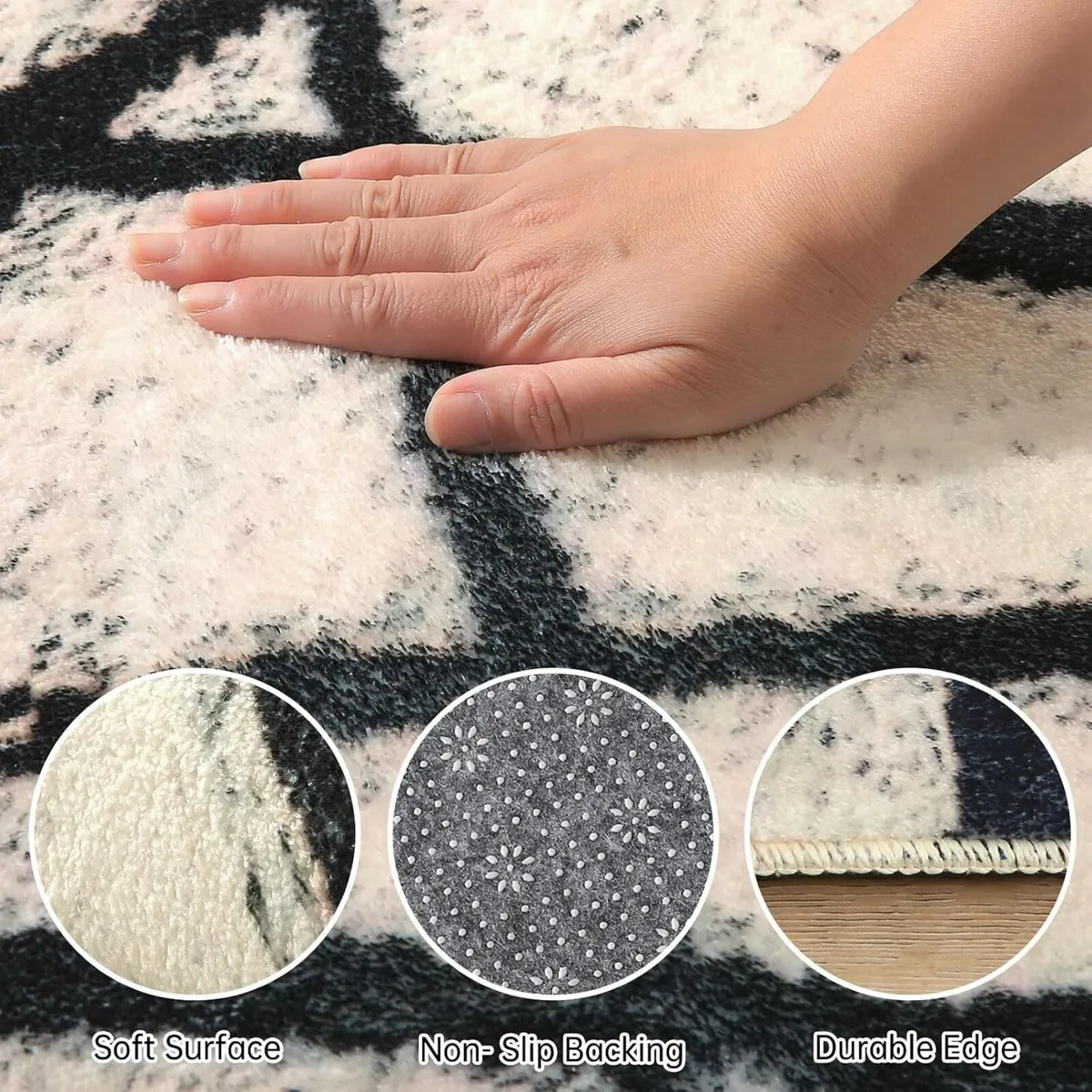 Rugs Living Room Bedroom Rug Modern Short Pile - Image 4