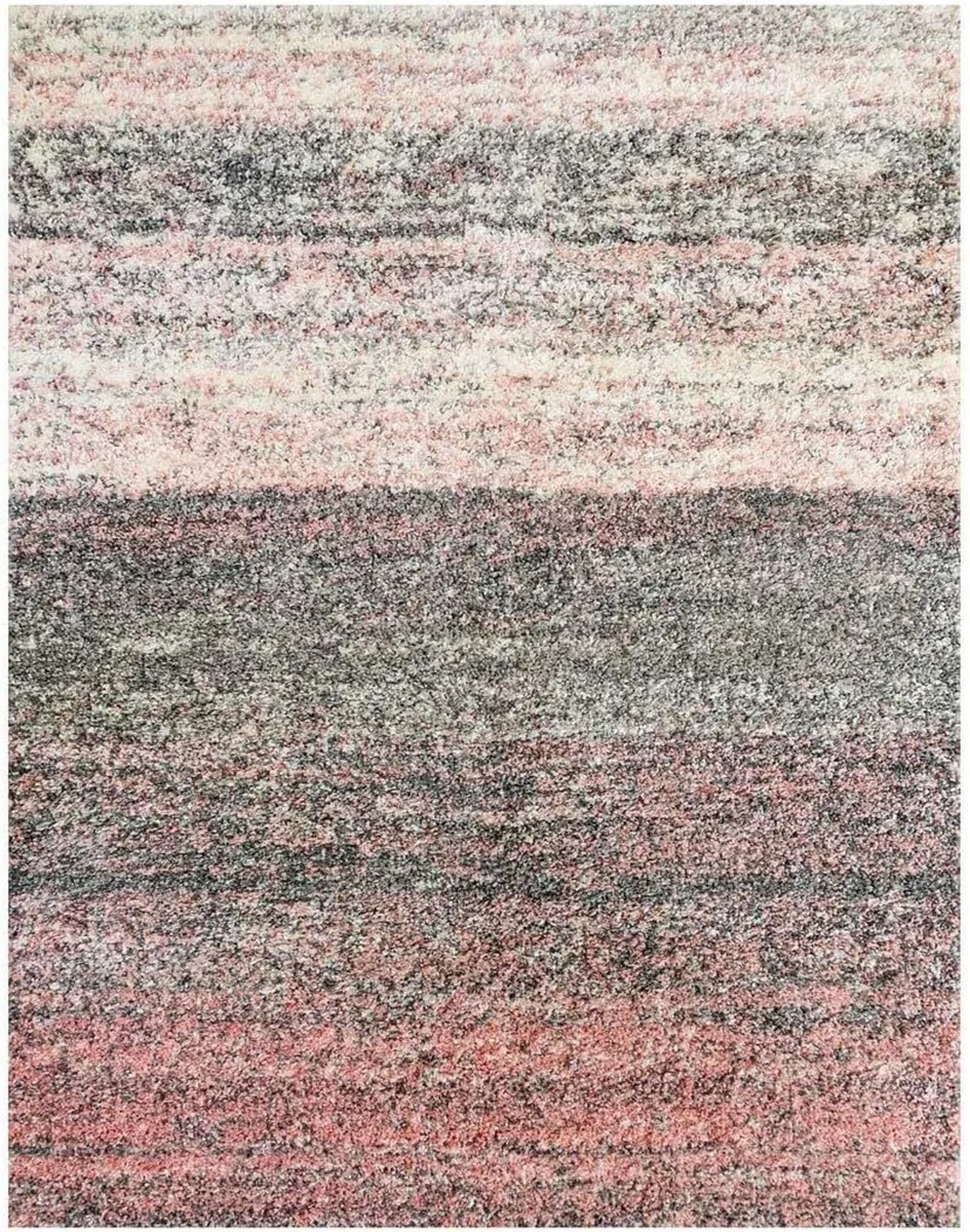 Shaggy Plain Blush Rug Fluffy Lounge Living Room - Image 2