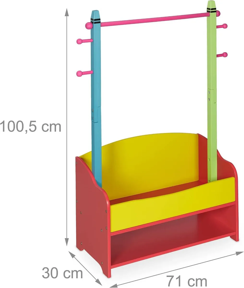 Children's Clothes Rack Coat Rail Kids' Room 4 - Image 4