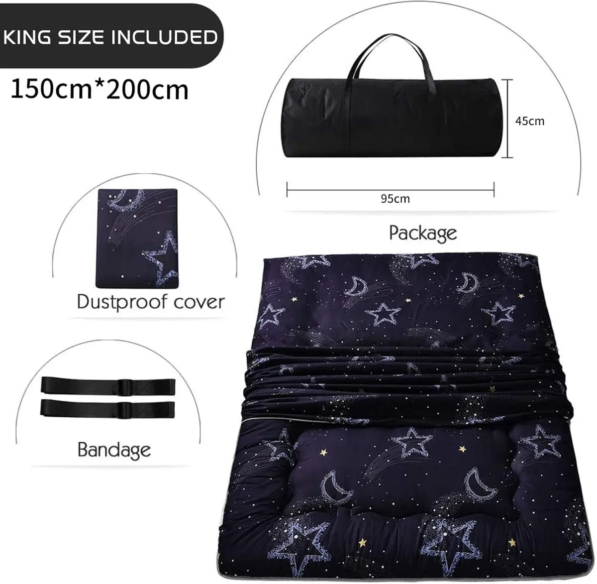Floor Mattress Futon Thicken Tatami Mat Sleeping - Image 4